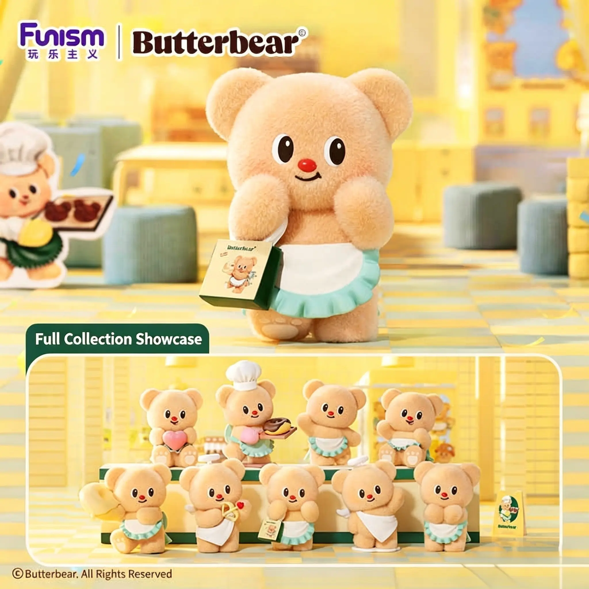 ButterBear Business Day Series Blind Box Cute Mini Character Figurines Kawaii Desk Shelf Display Ornament Trendy Collectible Toy For Bedroom Office Decor Anime Fans, Back To School