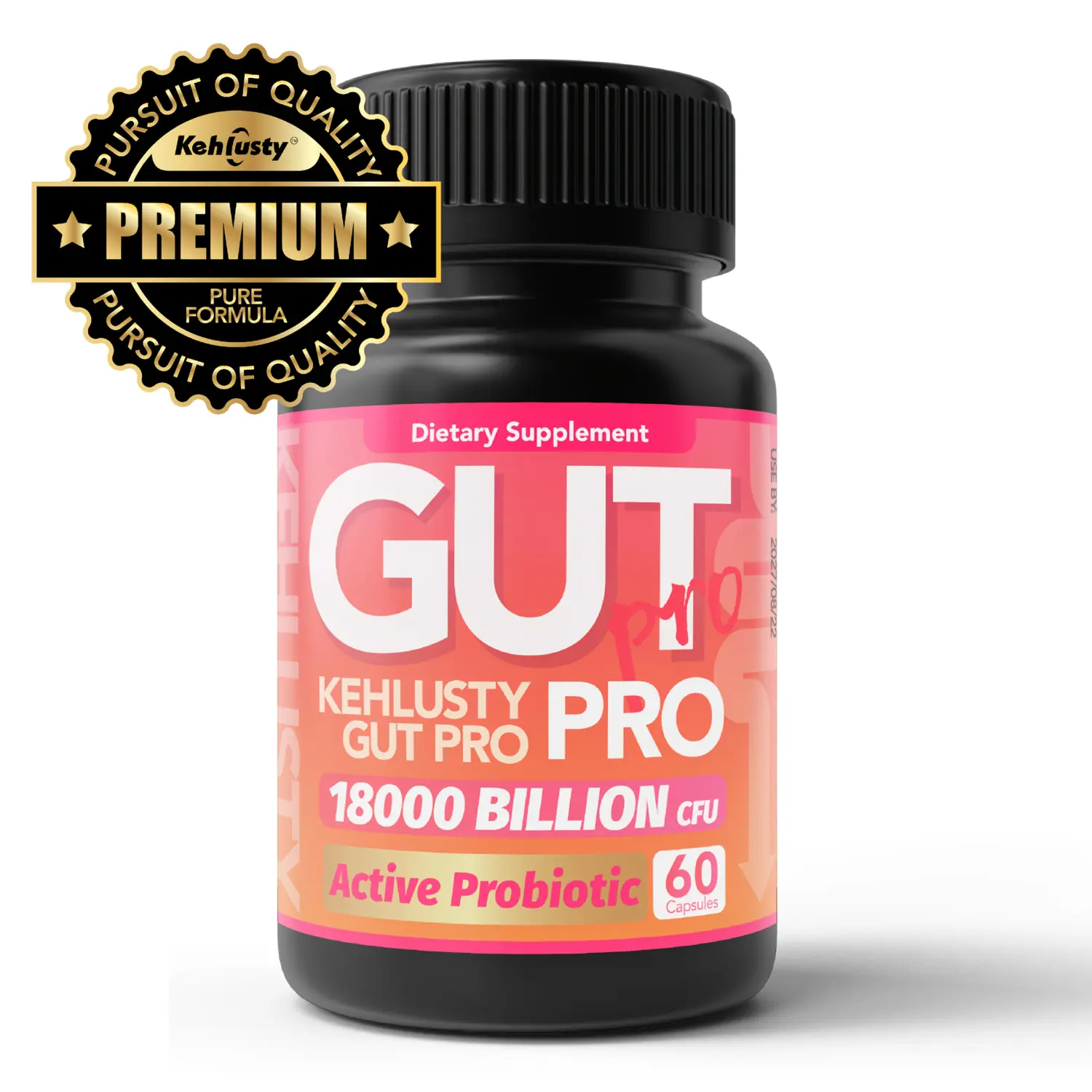 Probiotic Supplement with Lactobacillus and Bifidobacterium for Gut and Digestive Health 60 Capsules