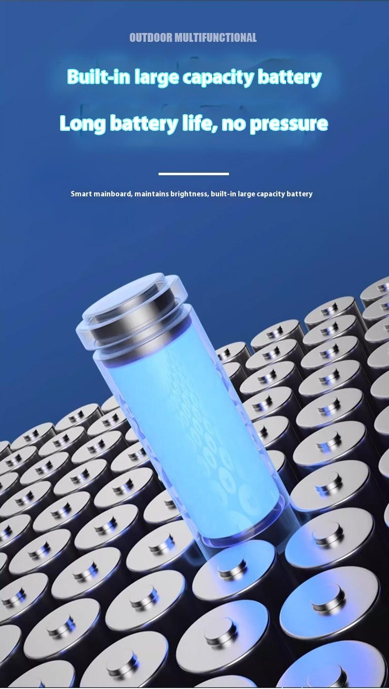 WorkLight Camping Light With Built-in Power Supply, Type-C Rechargeable, Outdoor Light, Multiple Light Sources, Dimming, Emergency Transition, Rainbow Cycle Multi-functional Flashlight.