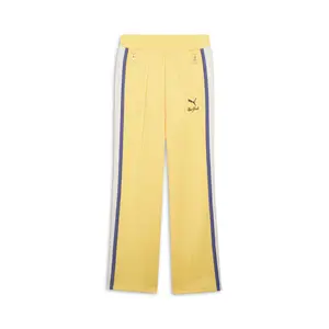 PUMA Womens T7 Bright Lights Nyc Straight Pants Casual - Yellow
