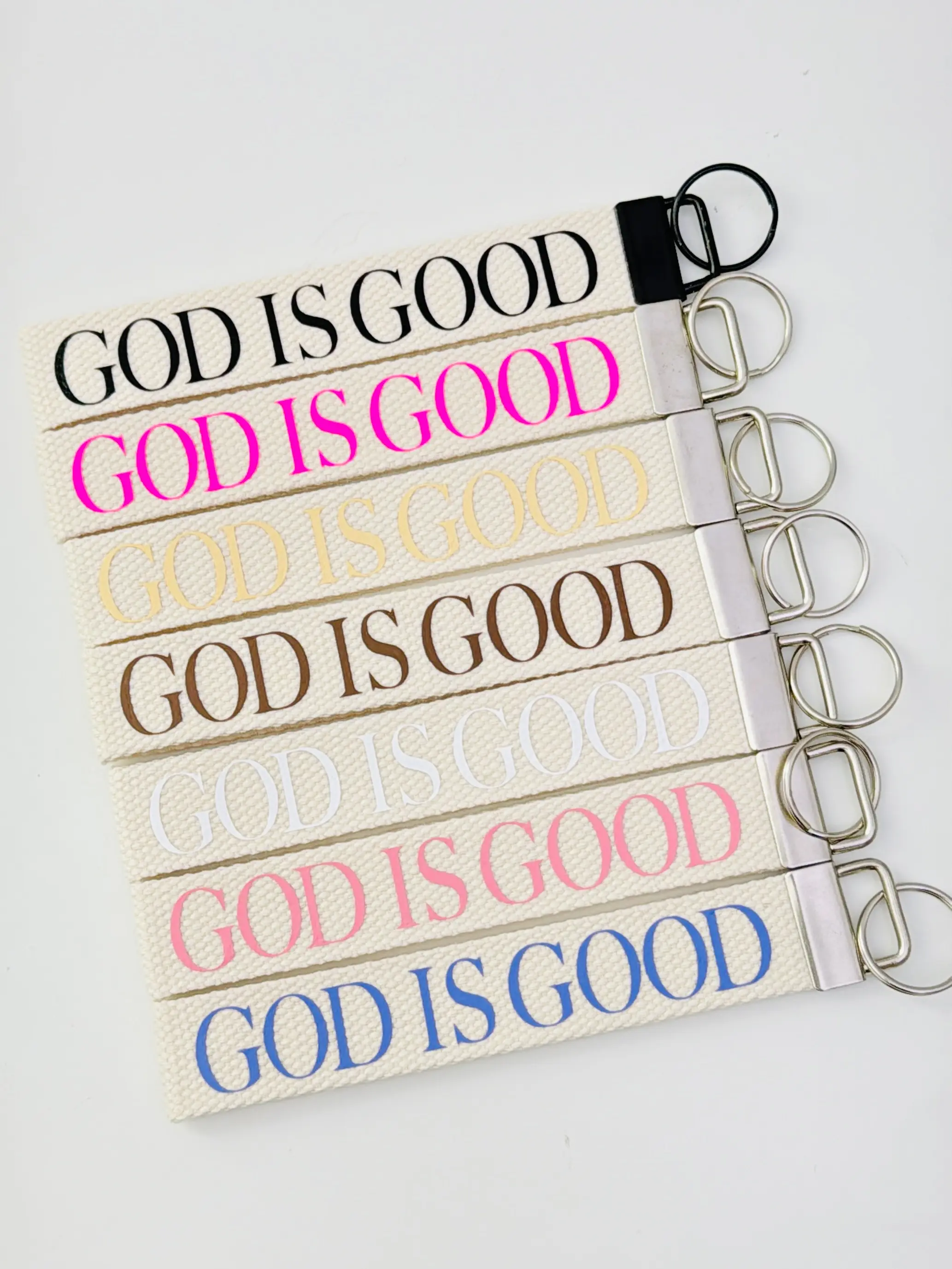 God is Good Keychain Wristlet, cute car decor, wristlet keychains, pink keychain, pink accessories Boho Beaded Tassel Keychain