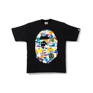 BAPE Multi Camo Big Ape Head Tee Black (men) by StockX