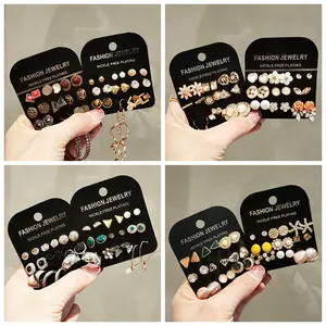 Women's Fashion Jewelry Earrings Set - Nickel Free Plating, Versatile Design, Safe & Comfortable Wear, Perfect for Everyday & Special Occasions