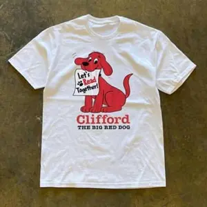 Youth and Adult, Clifford the Big Red Dog Shirt, 90s Graphic Tee, Streetwear Style, Gift for Women, Men