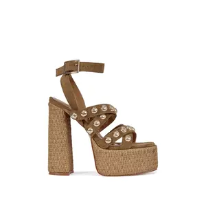 YARA-BROWN BLOCK SANDAL