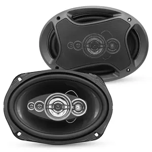 5 Core 6x9 Car Speaker 800W Pair 4Ohm 4 Way Coaxial Speaker w Super Tweeter Universal Fit for Cars Stereo Easy Installation High Performance Sound System for Clear Sound & Deep Bass - CS 69 4W