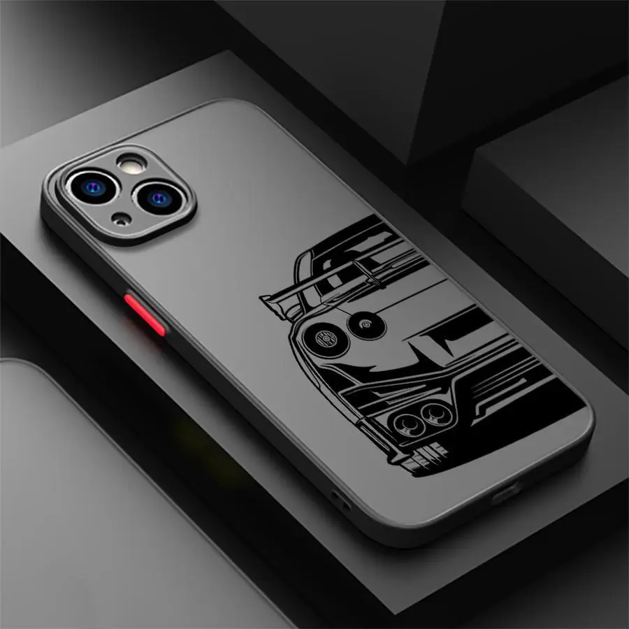 Super Car Back Cover Compatible with Apple iPhone 16 Pro Max 11 SE 2022 13 Pro 15 Plus 14 12 XS XS Max 16 Plus Phone Case, Shockproof Scratch-resistant Personalized Phone Case Gift for man girl friend