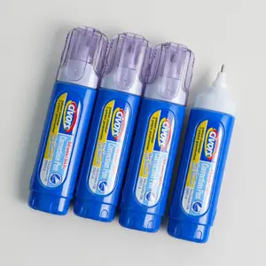 4-Pack Correction Fluid Whiteout – Fast-Drying Smudge-Proof Liquid Paper, Non-Toxic Large Capacity White Out Pen for Office & School, Bulk Pack Correction Pen for Kids, Adults, Students, Quick-Dry No-Mess Error Fixer for Paper