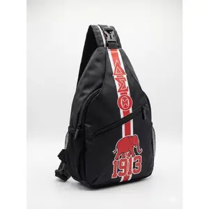 Delta Sigma Theta Crossbody Backpack: Elephant Design Greek Sorority Travel Bag