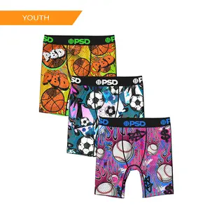 PSD Youth Boys SPORT YTH MULTI Boxer Brief 3 Pack - Soft, Breathable and Stretch Comfortable Underwear