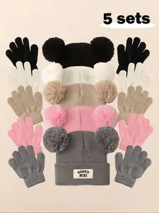 Newborn Knit Hat for Babies 1-3 Years Old, Casual Style Winter Beanie, Knitting Beanie, Warm Outdoor Use, Daily Commute Essential