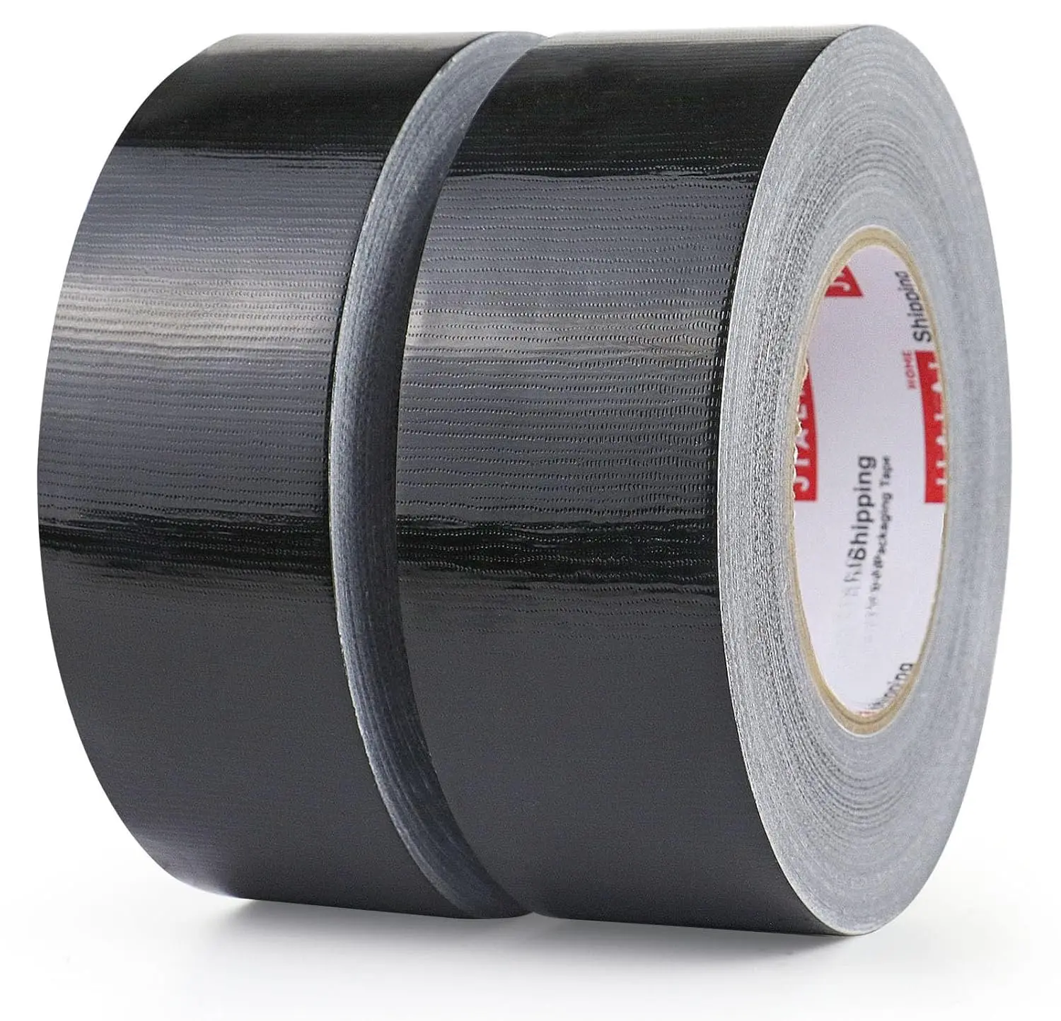 2-Pack Duct Tape - 165ft x 2in - Duct Tape Heavy Duty, Black, Flexible, No ,  by Hand - for Repairs Crafts &  Improvement