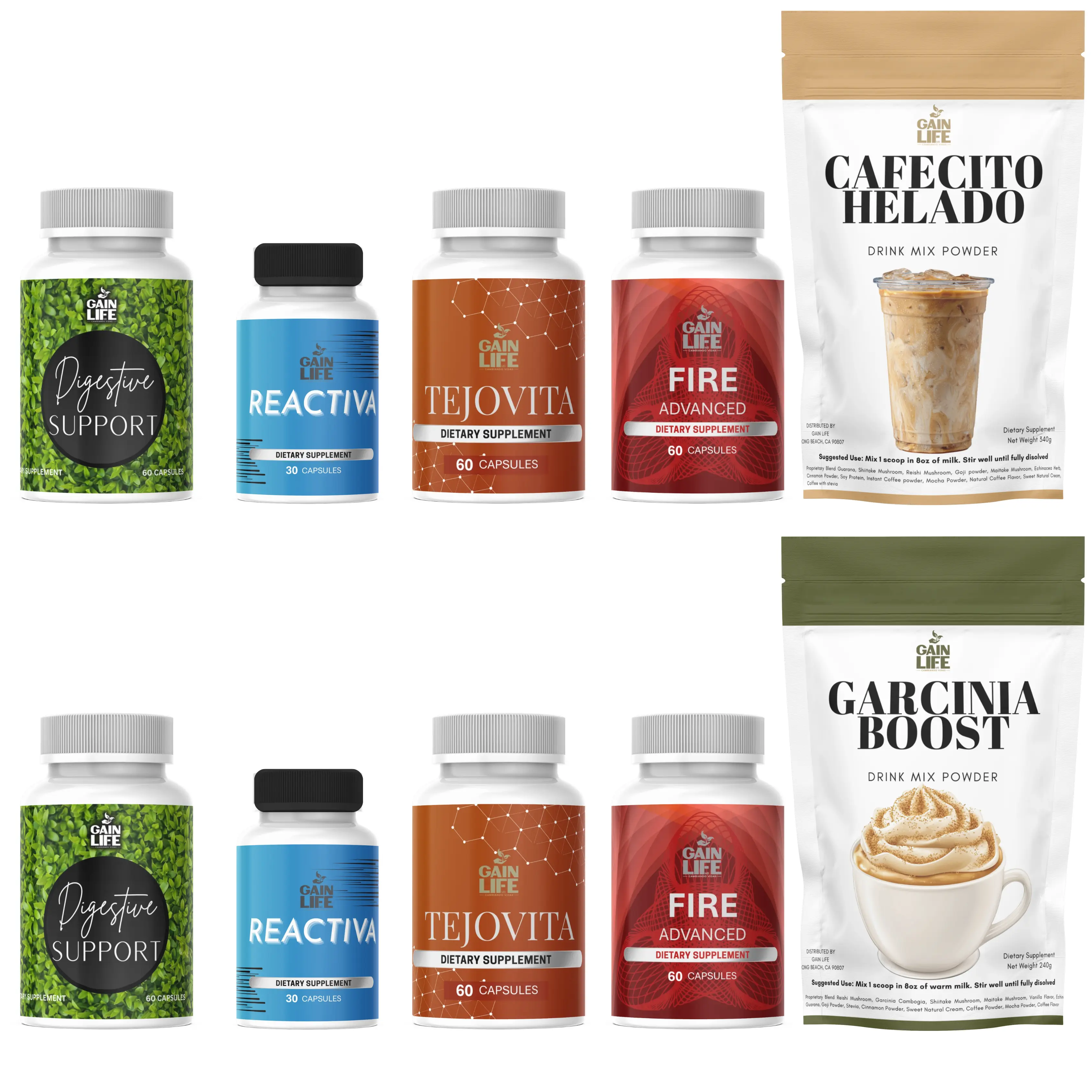Gain Life Double Advanced Daily Wellness Formula Dietary Supplement with Essential Vitamins for Nutritional Support