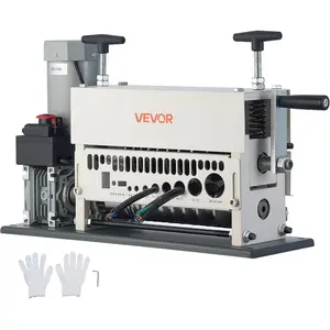 VEVOR Manual Wire Stripper Machine, 0.06 - 1.18 in, Copper Cable Stripper Tool, Hand Crank or Drill Powered Modes, Heavy - Duty Q235 Frame Wire Stripping Machine, Easy to Use, for Scrap Copper RecyclingVEVOR Super Brand Day