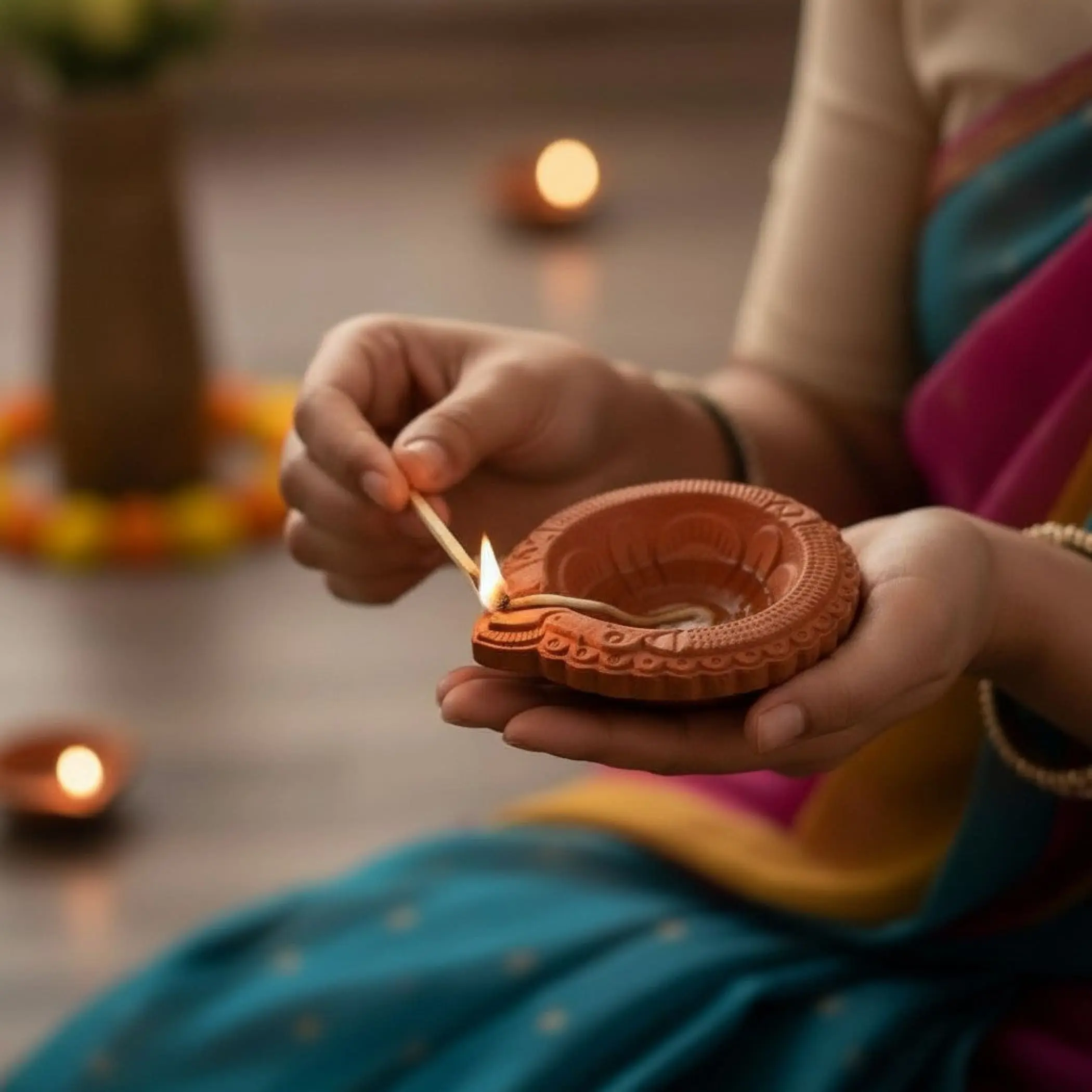 Sacred Diwali Terracotta Clay Diyas | Handmade Pooja Oil Lamps for Home & Office Decor | Cherished Gifting | 3 Variations