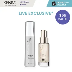 Kenra Platinum Blow-Dry Mist & Kenra Platinum Luxe Shine Oil