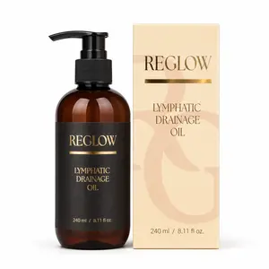 Lymphatic Drainage Massage Oil for Face, Neck & Body, 8.11 oz