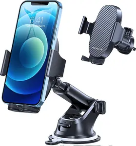 Miracase 3-in-1 Adjustable Phone Mount - Universal Fit Plastic/Metal Car Phone Holder with Strong Grip for Dashboard, Air Vent, Windshield