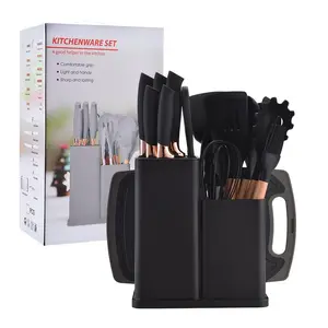 Kitchen Utensils Set, 19pcs/set Silicone Kitchen Utensils Set with Storage, Household Cooking Utensils Set, Home Kitchenware Supplies, Kitchen Gadget, Kitchen Cooking Accessories, Kitchen Tool, Silicone Spatula Set
