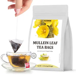 Mullein Leaf Tea Bags 50 Natural Mullein Leaves No Flavoring & No Additives Herbal Tea