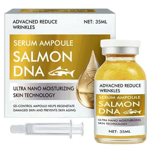 Salmon DNA, Mild Salmon DNA Ampoule Serum for Skin Anti-Aging & Deep Hydrating, Help Face Skin Improve Wrinkles & Restore Radiance