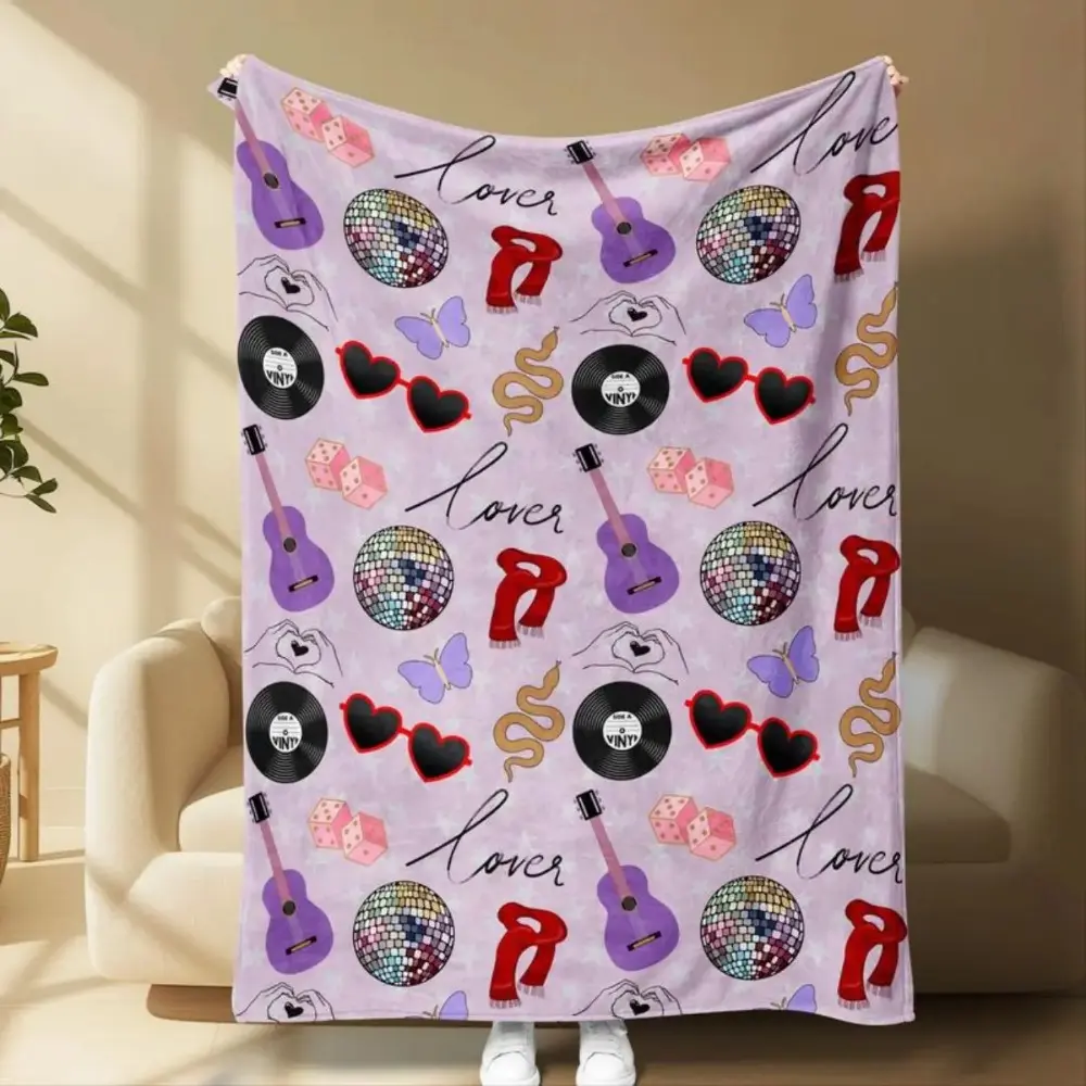 TS Eras Album Blanket - The Showgirl Life Themed Fan Gift, Girl Room Decor, Christmas Present