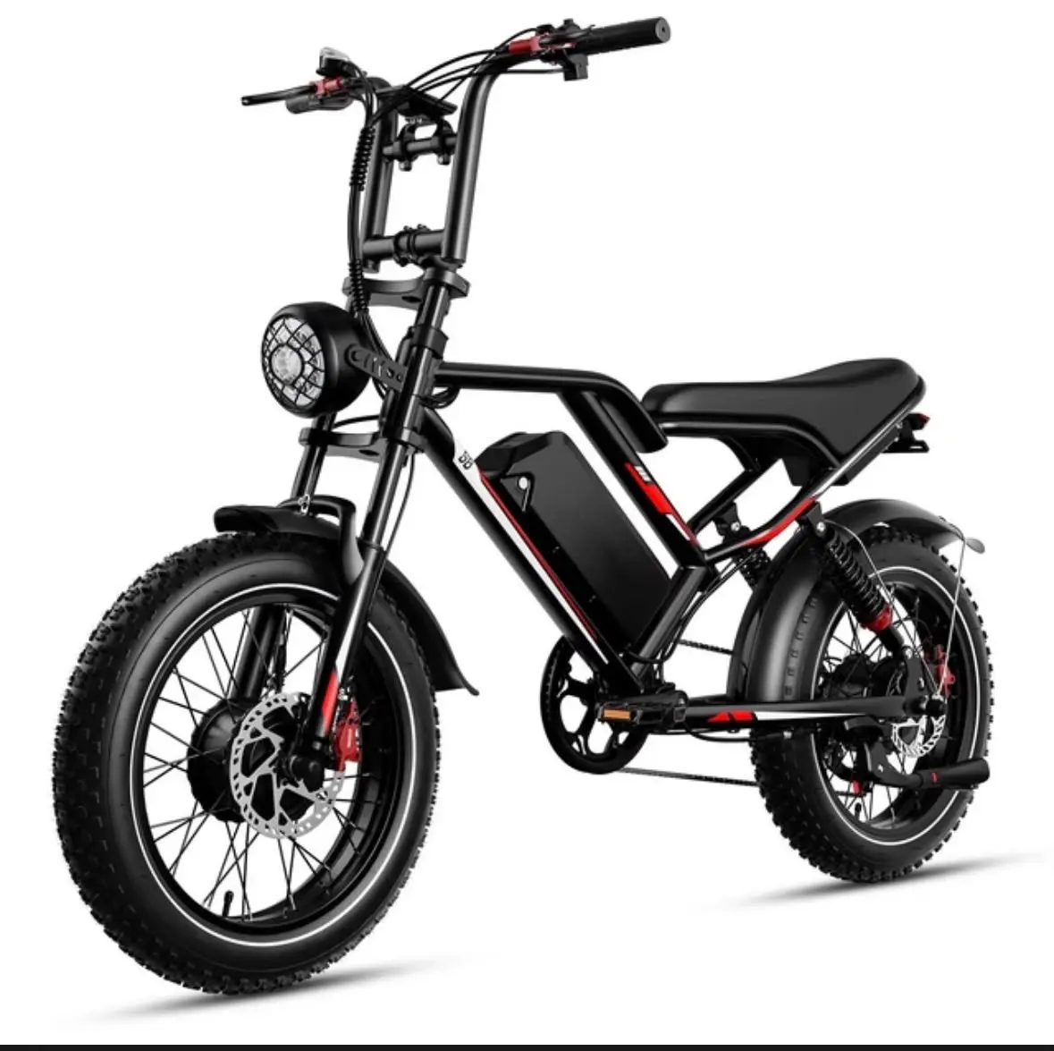 Dual Motor 2000W Electric Mountain Bike S8 31MPH 48V 25AH Full Suspension EBike