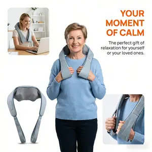 ROUYILLL Cordless Neck Massager with Heat for Pain Relief Deep Tissue, 4D Kneading, Mothers Day Gifts, Rechargeable Shiatsu Back Neck Massager for Neck, Shoulders Back