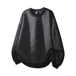 Men’s Colorblock Fashion Crew Neck Sweatshirt, Autumn/Winter New Style Pullover, Casual Long-Sleeve Top for Everyday Wear