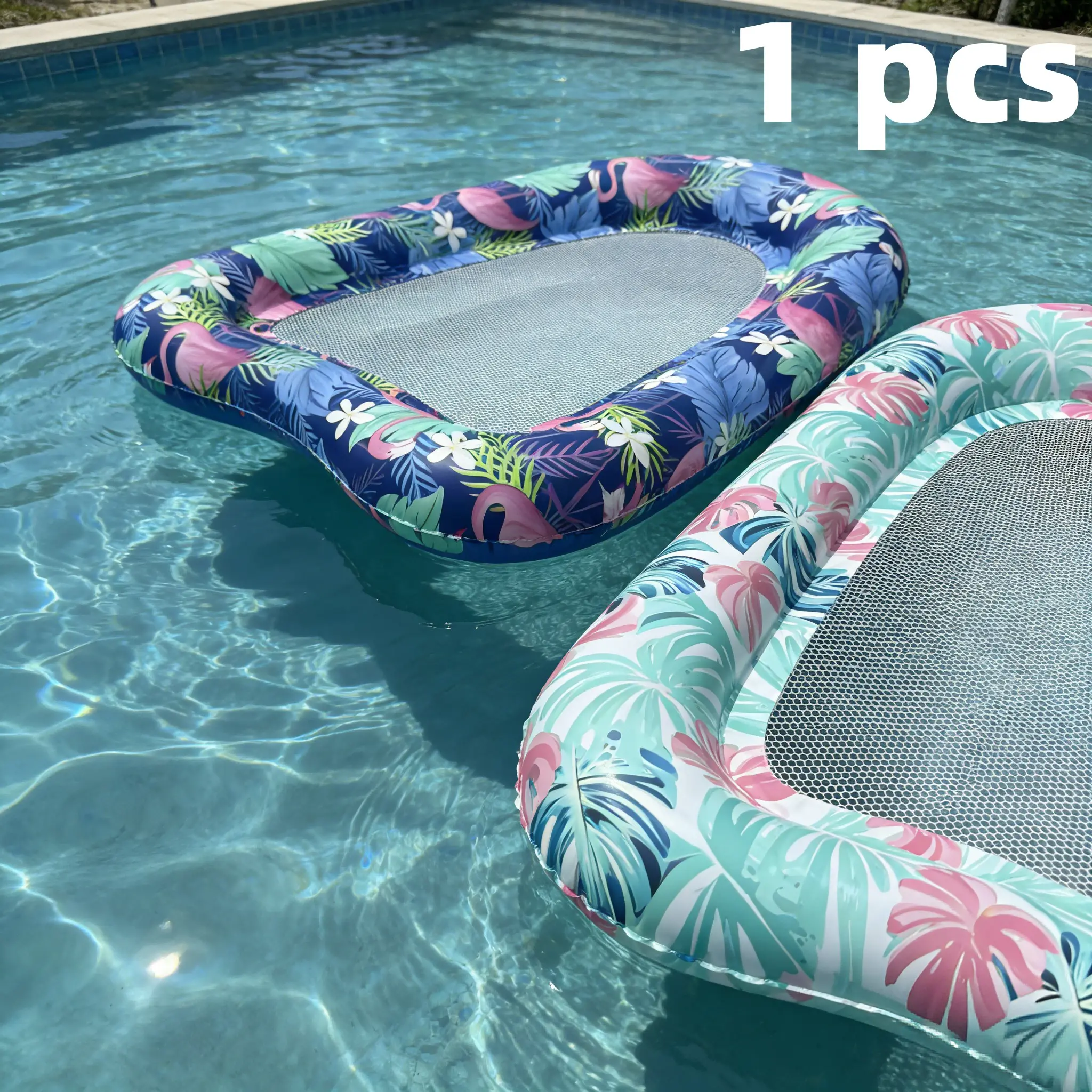Mother's Day Gift Inflatable Pool Float Lounger, Minimalist Design, Colorful Chair, Pool Float Chairs, Hammock, 3-In-1 Pool Toy, Outdoor Use, Pool Floats Lounger, Pool Inflatables