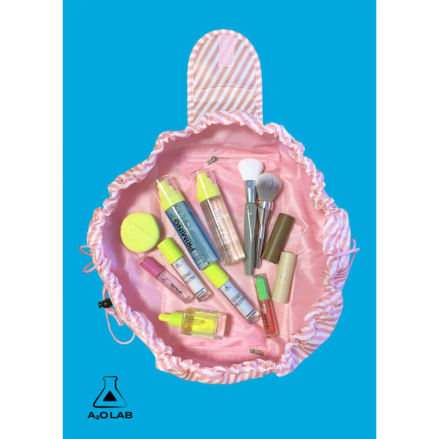 a2o Lab Drawstring Makeup Bag