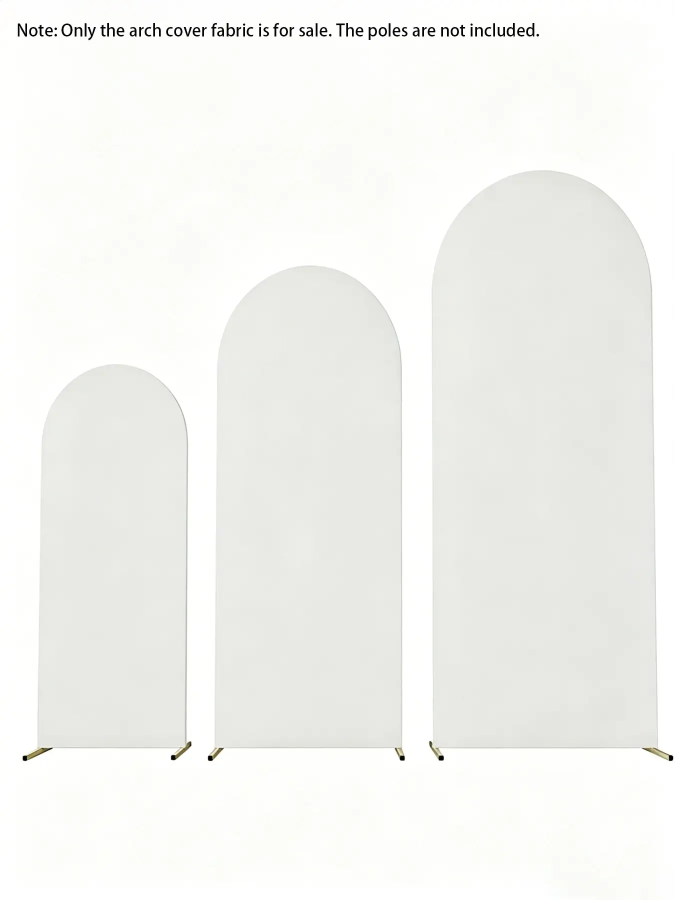 Arched Doorway Cover Set of Three, No Support Rods Included, Ideal for Home Decor or Event Setup, Perfect for Enhancing Your Space, Polyester Cover