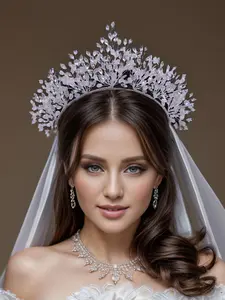 Rhinestone & Artificial Crystal Decorated Bridal Headwear, Elegant Headband for Wedding Bridal Party Formal Occasions, Fashion Accessories for Women