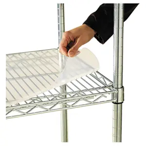Alera SW59SL3624 Shelf Liners For Wire Shelving 36w x 24d Clear Plastic 4 Pack, Transparent, Four-Pack