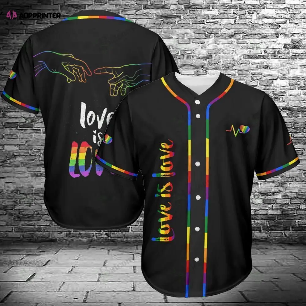 LGBT Baseball Tee Love is Love Jersey – Show Your Support! #Baseball #LGBTQ+clothing