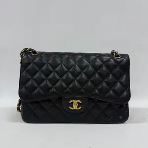 Pre-owned CHANEL Caviar Shoulder Bags Classic Flap CF Jumbo Shoulder Bag 【BF 12Z】KY02350 ty