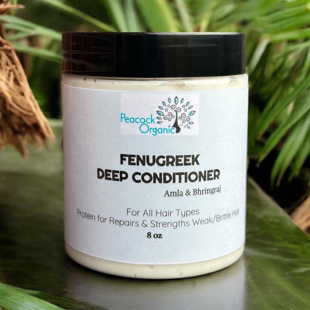 Fenugreek Infused Amla Deep Conditioner for Dry, Thinning Hair - Boosts Hair Strength and Silky Hair