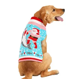 Santa vs Shark Dog Sweater