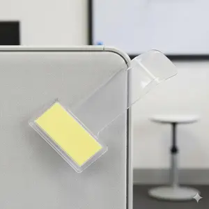 5-Pack Clear Car Parking Ticket Holder, Windshield License Sticker with High-Adhesive Anti-Freeze Tape, Easy Peel No-Residue Static Cling, Vehicle Windshield and Garage Door Labels, Auto Organizer Accessories