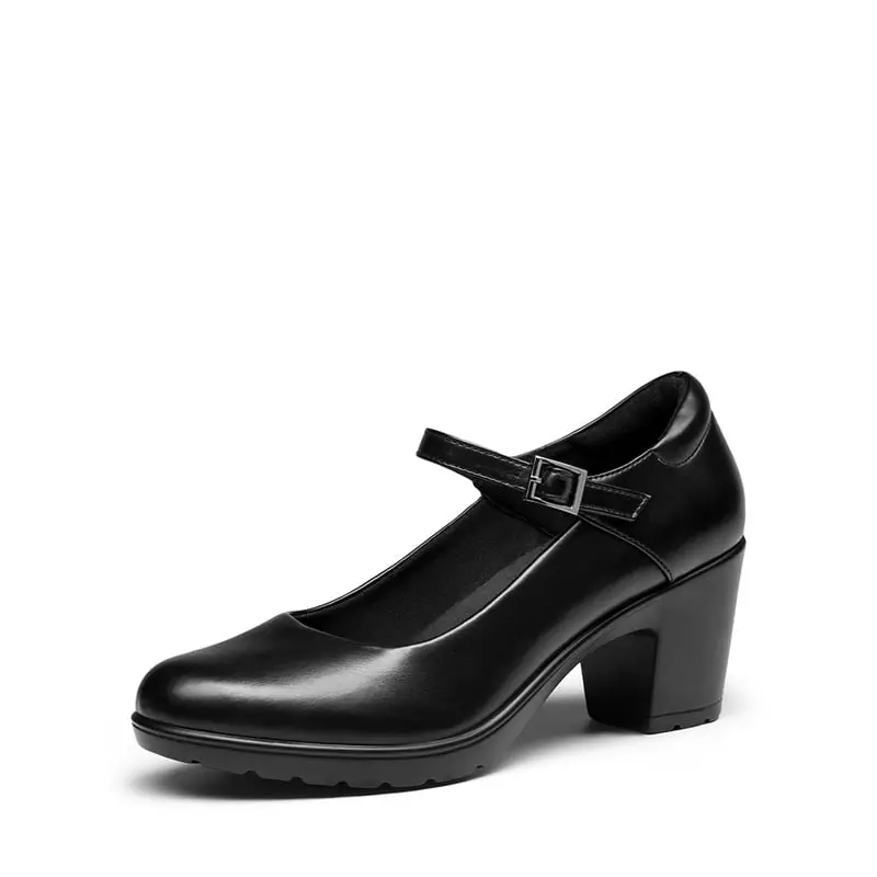 Dream Pairs Mary-Jane Low-Block Pumps – Closed Round-Toe, Cushioned Work-to-Wedding Heels, Shoes For Women, Footwear, Classy, Office Shoes, Elegant,summerwins,summeroutfits,vacationoutfits,beachoutfits