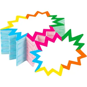 200Count Blank Star Retail Sale Signs Sales Price Label Tags for Real Estate and Garage Sales, Fundraising, Stores, Commerce