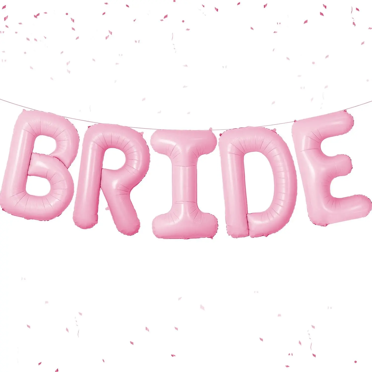 Pink Bride Balloon Set for Bridal Shower Bachelorette Party and Wedding Decor