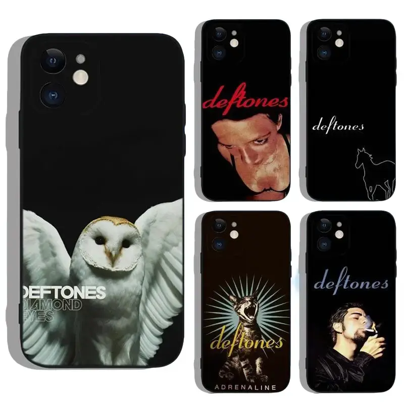 Band D-Deftones  Phone Case For Apple iPhone 17,17e,16e,16,15,14,13,12,11,XS,XR,X,8,7,Pro,Max,Plus,mini Silicone Black Cover