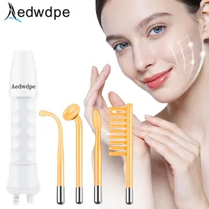 1 set of summer 4-in-1 skin care beauty instrument, comfortable facial stick hair comb electric massager facial beauty instrument, female skin care gift