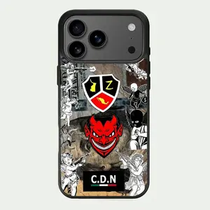 Makabelico Ghost CDN iPhone Case - Bold Graphic Design Shockproof Protective Cover with Unique Logo for Smartphone Protection