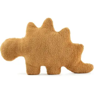 NXCHIZS Dino Nugget Pillow Plush, Funny Chicken Nugget Plushie Birthday Gift, Dino Decorative Throw Pillow for Kids Room Decor, Dinosaur Stuffed Animal Idea Birthday Gift for Teens Kids and Adult