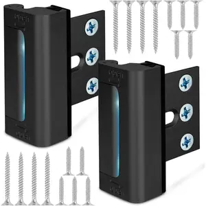 Security Door Reinforcement Lock, Upgraded Front Door Locks for Kids Safety Withstand 800 lbs, Child Proof Door Lock