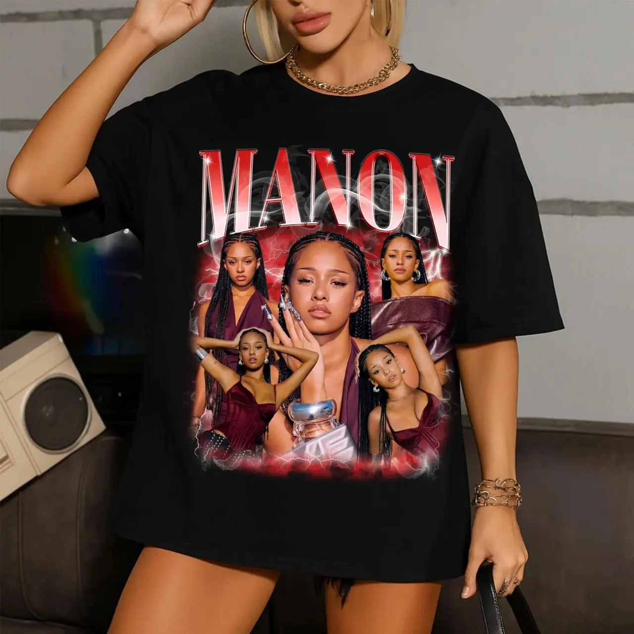 FYouth & Adult Retro Manon Katseye Kpop T-shirt, Katseye Beautiful Chaos Tour Shirt, Gnarly Shirt, Katseye Music Shirt, Katseye Soft is Strong Merch, Gabriela Shirts, Women Top Clothing