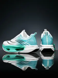 Couple Carbon Plate Running Shoes, Ultra-Cushioning Lightweight Design, Breathable Stripes, Stable Grip Sole, Sporty Style, All Seasons, Road Running Shoes