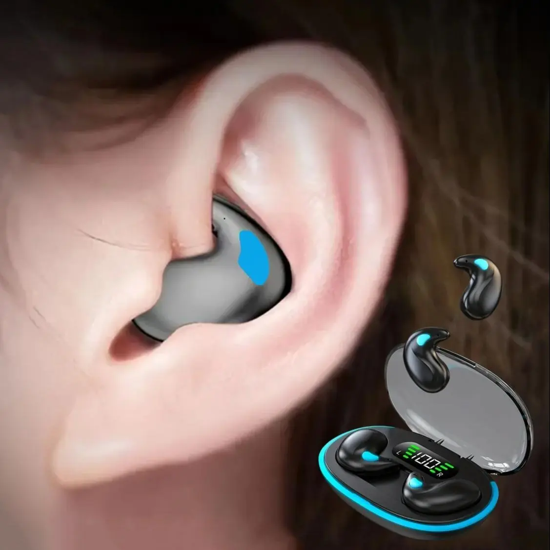 bluetooth X55 In-Ear Wireless Earphone with Digital Display Touch Control Waterproof Noise Cancelling for Sports Gaming Birthday Gift Audio Stereo TWS Bluetooth Earbuds open  ear  freedom, Noise Cancellation Headphones, Headphones